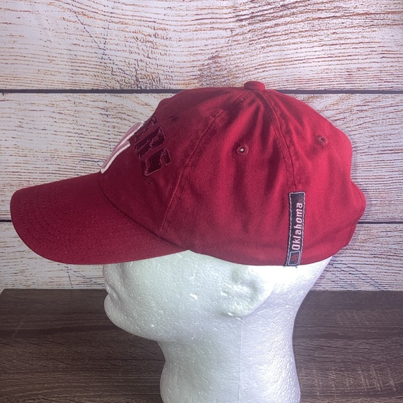 Pre owned Captain Collection Maroon Sooners OU College Adjustable Hat - Picture 3 of 8